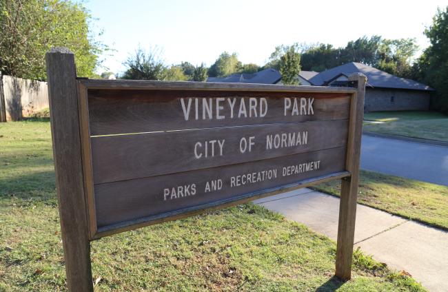Vineyard Park Sign