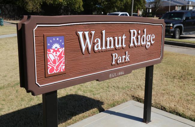 Walnut Ridge Park Sign