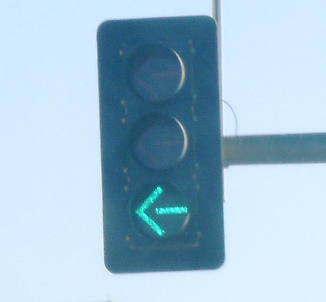 Protected Left Turn Traffic Signal 