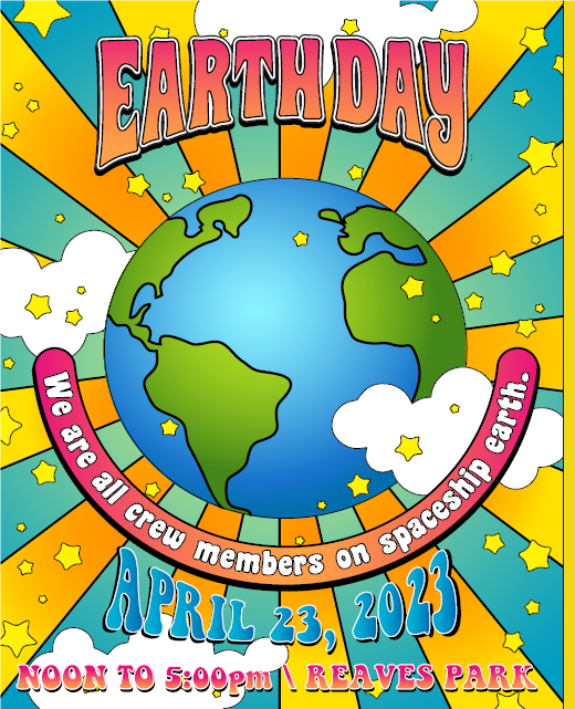 Small Earth Day Festival Poster April 23 Reaves Park