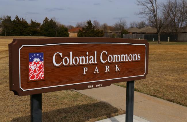 Colonial Commons Park Sign