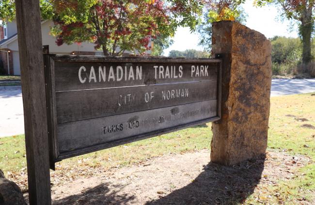 Canadian Trails Park Sign
