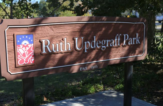 Ruth Updegraff Park Sign