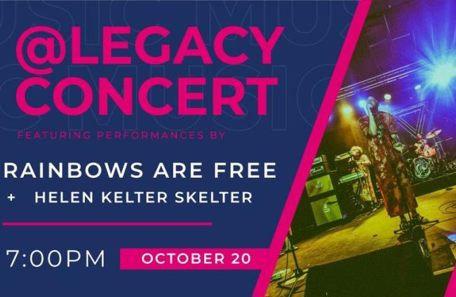 Rainbows Are Free + Helen Kelter Skelter - LIVE @ Legacy poster