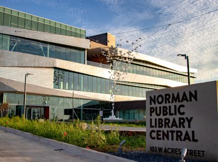 Norman Public Library Central Exterior Close