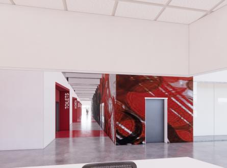 Young Family Athletic Center Interior Render 5