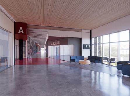 Young Family Athletic Center Interior Render 6