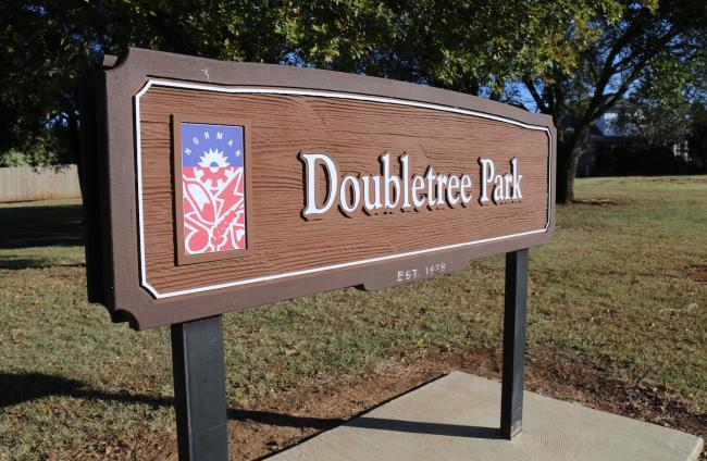 Doubletree Park Sign