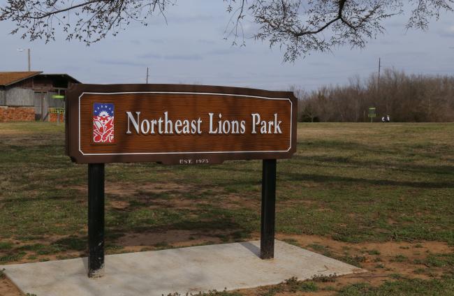 Northeast Lions Park Sign