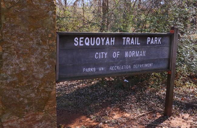 Sequoyah Trail Park Sign