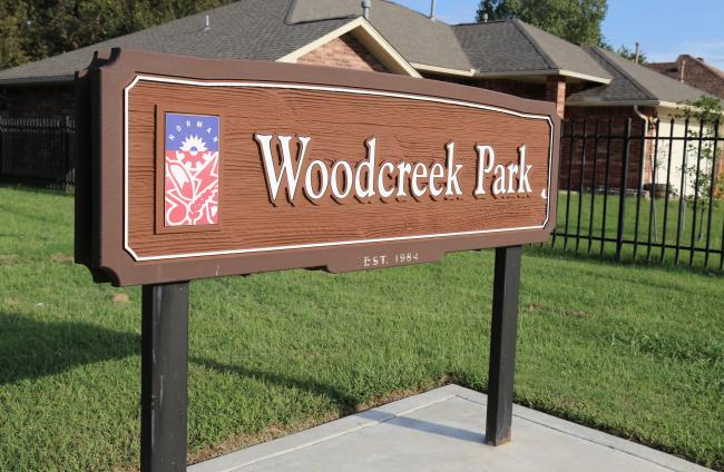 Woodcreek Park Sign