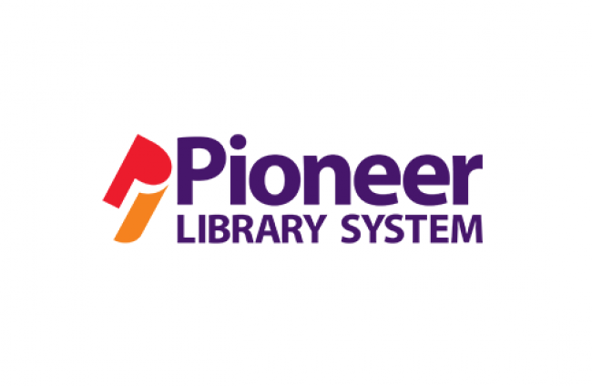 Pioneer Library System Logo in white