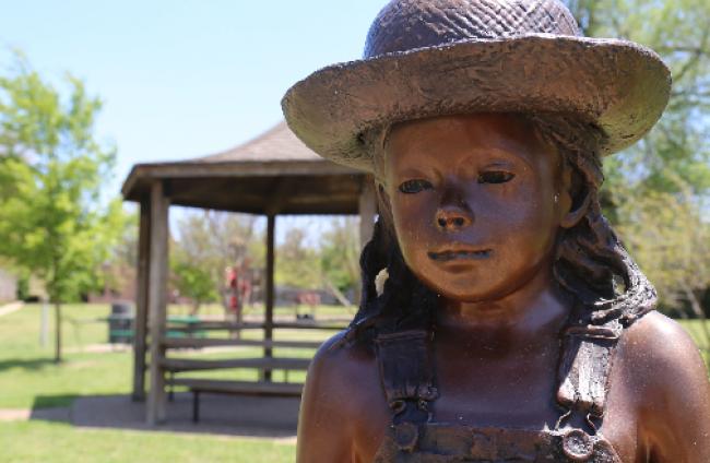 June Benson Park Statue 