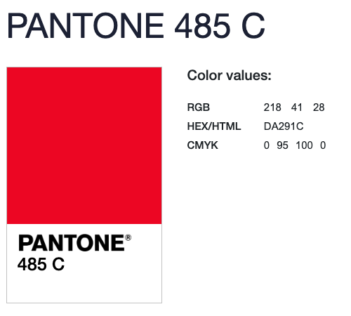 PANTONE 485 C